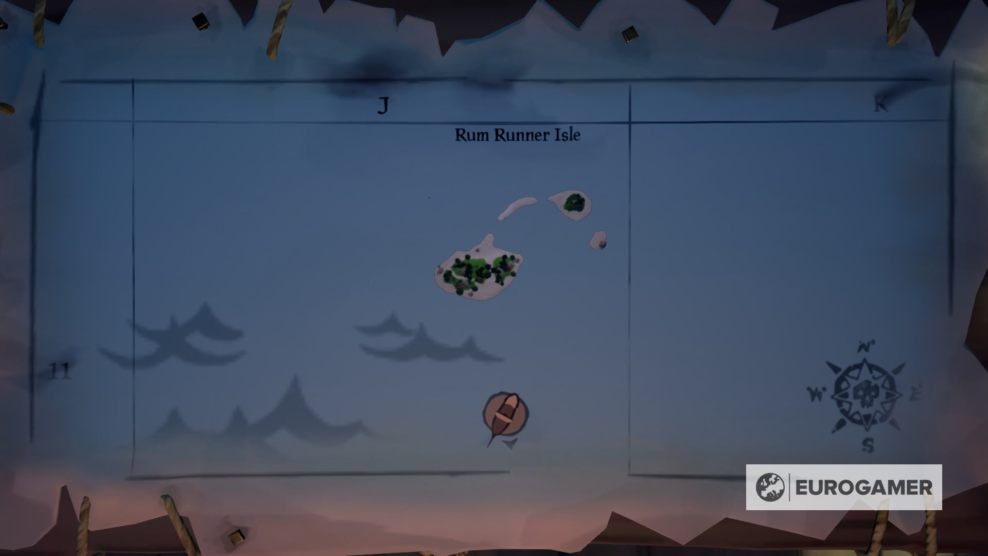 Sea of Thieves Mapa Coordenadas de las islas, nombres, formas y cómo